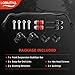 LOBIUTIYA 55398938AC Front Sway Bar with K80894 PU End Links Kit, Barra Estabilizadora Delantera Kit Fits for 2009-2010 Dodge Ram 1500, 2011-2018 Ram 1500, 2019-2022 Ram Classic 1500 4WD Only-Black