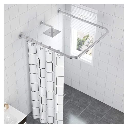 Tringle angle rideau douche U réglable et extensible pour un confort de douche maximal - 2