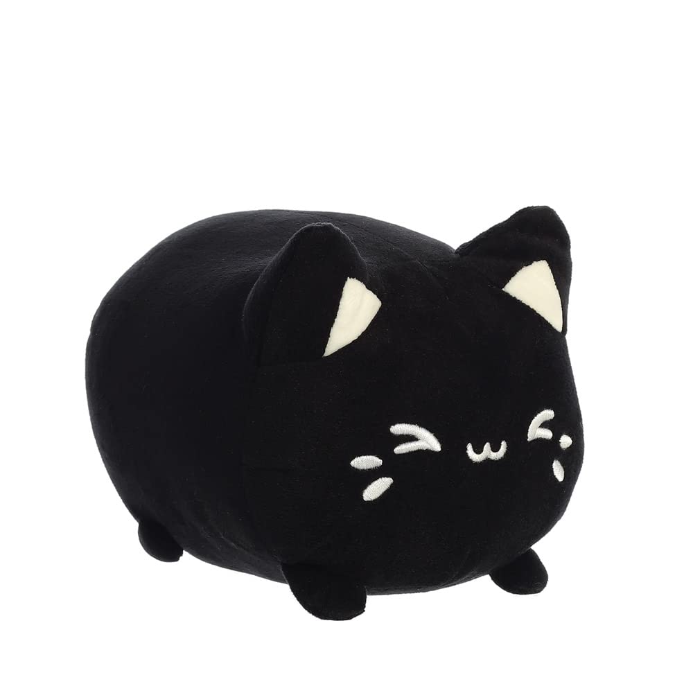 14272, Tasty Peach Black Sesame Meowchi, 7In, Eco-friendly soft toy