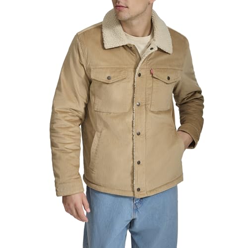 Levi's Men's Corduroy Sherpa Lined Trucker Jacket (Regular & Big & Tall Sizes)