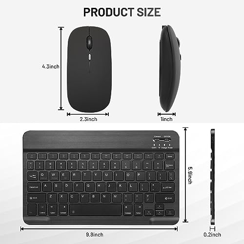 Guiheng Ultra-Slim Bluetooth Keyboard Portable Mini Wireless Keyboard Rechargeable For Apple Ipad Iphone Samsung Tablet Phone Smartphone Ios Android Windows thumb #5