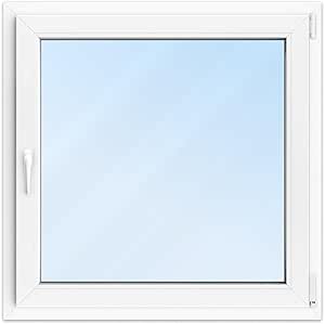 JeCo 2-flügeliges Kunststofffenster 1400x1900mm - 3-fach Verglasung 70mm Profil