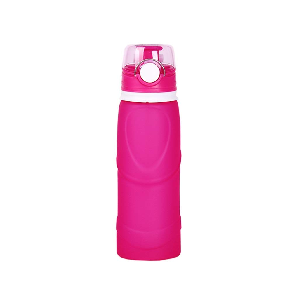 Klappbarer Wasserbecher, 750 Ml Kieselgel Trainieren Auslaufsicher Hitzebeständig Tragbar (5 Farben)