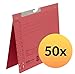 Produktbild ELBA 100560085 Pendelhefter 50er Pack Amtsheftung und Schlitzstanzung im Vordeckel 250 g/m² Manila-Karton rot