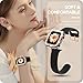 DABAOZA Compatible for Apple Watch Bands 40mm with Bumper, Bling Glitter Women Silicone Soft Comfortable Strap for iWatch SE Ultra 3 2 Series 11 10 9 8 7 6 5 4 3 2 1（Black Rosegold，40）