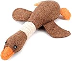 Dog Toys for Aggressive Chewers Indestructible Large Breed and Squeaky Goose for Large Breed (Grey)