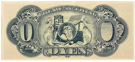 Amazon.co.jp: 真作 零円札 1967年 赤瀬川原平 大日本零円札 0円札