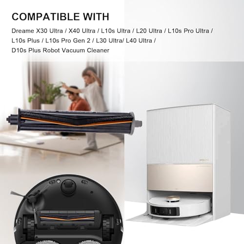 TriCut Hauptbürste für Dreame X40 Ultra, X30 Ultra, X40 Master, L40 Ultra, L10s Pro Ultra, L10 Ultra, L20 Ultra Staubsauger, Rollbürste zur Haarentfernung