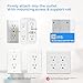 Wall Mount Power Strips Wall Charger 6 Outlet Extender 4 USB Ports (5V, 2.4A, 12W) and Night Light 3-Sided Power Strip with Adapter Spaced Outlets - Multi Plug Outlet Surge Protector for Home Office