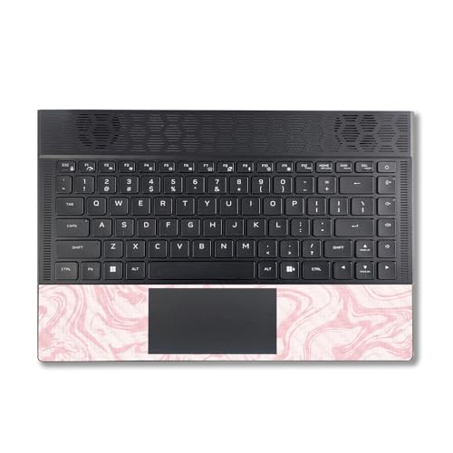 Image of MightySkins Carbon Fiber Skin Compatible with Alienware X14 R2 (2023) Full Wrap Kit - Silky Pink | Protective, Durable Textured Carbon Fiber Finish | Easy to Apply & Change Styles | Made in The USA