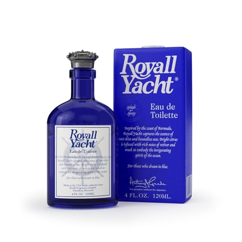 ROYALL YACHT, Men's Eau de Toilette, Marine Citrus & Vetiver Fragrance &ndash; 4 oz Spray
