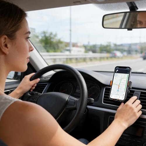 Soporte de ventilación para coche con carga inalámbrica estable sin caídas 2