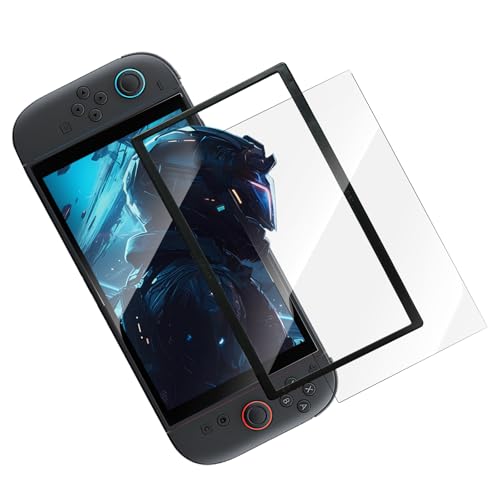 Nintendo Switch 2�p�����K���X�X�N���[���v���e�N�^�[ (2������) �����K���X �Ή� �X�C�b�`2 �ی�t�B���� �ꔭ�\�� �����\��t���L�b�g�t�� �b�Ή� switch2 �K���X�t�B���� �w��h�~ �����ߗ� ������ (HD, Switch 2