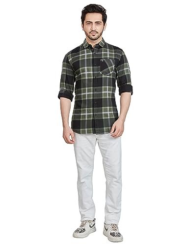 Image of BE ACTIVE Cotton Casual Checks Shirts for Men|| Casual Shirts for Men|| Mens Casual Shirts Full Sleeve