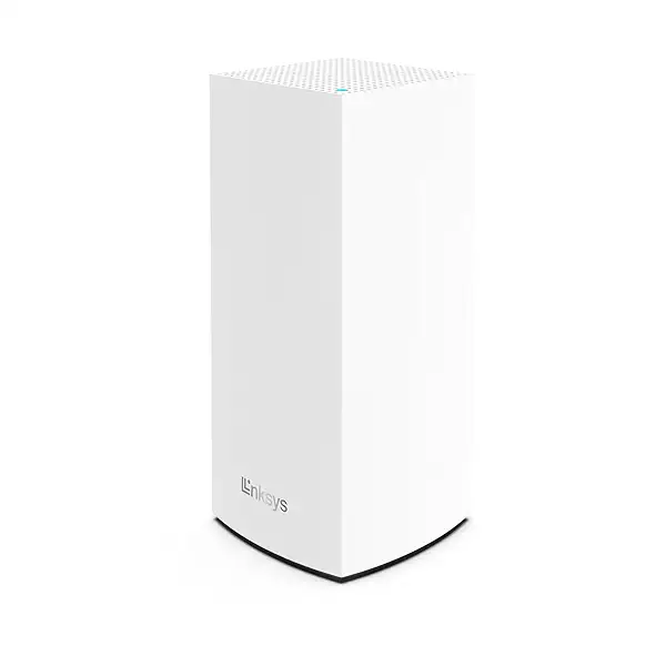 Linksys Velop MX4200 sistema WiFi 6 mesh tribanda (AX4200), router WLAN, repetidor, extensor con hasta 260 m² de cobertura, 3,5 veces más veloz, más de 40 dispositivos, paquete de 1, blanco