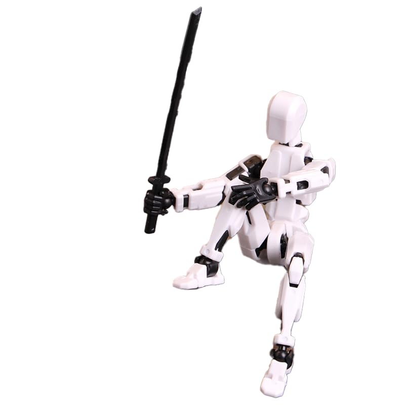 GenericLucky doll 13 dolls, T13 doll 3D printed multi-joint movable, lucky 13-joint robot dummy doll, Valentine's Day gift for him. (white)