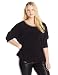 Calvin Klein Women's Plus-Size Dolman Top with Braid Chain