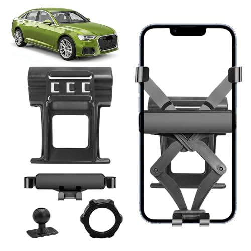 TTCR-II Compatible con Soporte Teléfono Móvil Audi A6 / A7 C8 2019 2020 2021 2022 2023 2024 2025, A6 C8 Automóvil Soporte para Ventilación, A7 Portamóvil para Coche, Accesorio para Audi