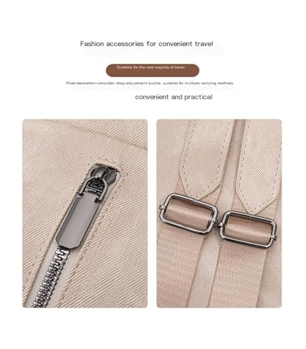 Cross-border women's bag lightweight backpack large capacity waterproof leisure travel backpack(Camel)4