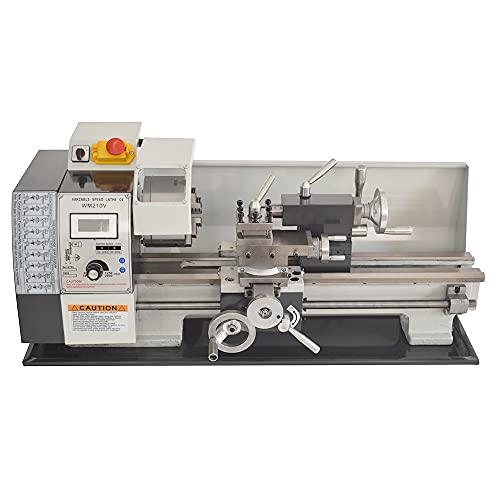 Techtongda Inch Thread Metal Lathe 8X16" Precision Bench Lathe 900W Brushless Motor Turning Machine #TOP3