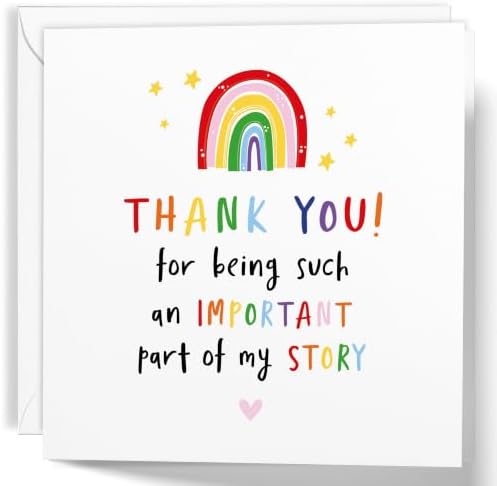 Teacher Thank You Card, Thank You for Being an Important Part of My Story Card - View 3