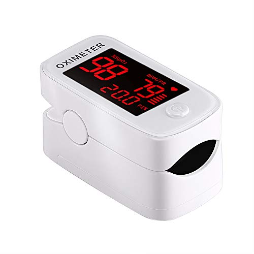 Alician Home Fingertip Pulse Oximeter Digital Fitness LED Blood Oxygen Meter SPO2 Functional Oxygen Saturation