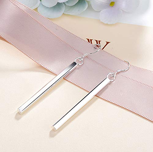 Wainis 8 Pairs Classic Dangle Drop Earrings For Women Simple Double Twist Long Thread Fashion Silver Plated Earring Jewelry #TOP5