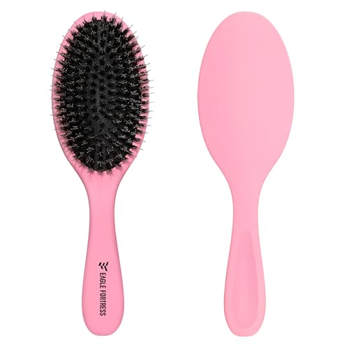 EAGLE FORTRESS Boar Bristle Hair Brush for Fine Hair & Extensions