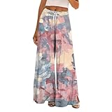 Múltiples estilos y combinaciones fáciles: los pantalones de salón se pueden combinar perfectamente con una parte superior, aumentar tu estilo casual elegante: combínalo con una camiseta sin mangas, tacones, envoltura o chaqueta de mezclilla. Conviértalo en pantalones de playa o en un traje de vacaciones elegante y cómodo: ¡una sola ropa, infinitas posibilidades!