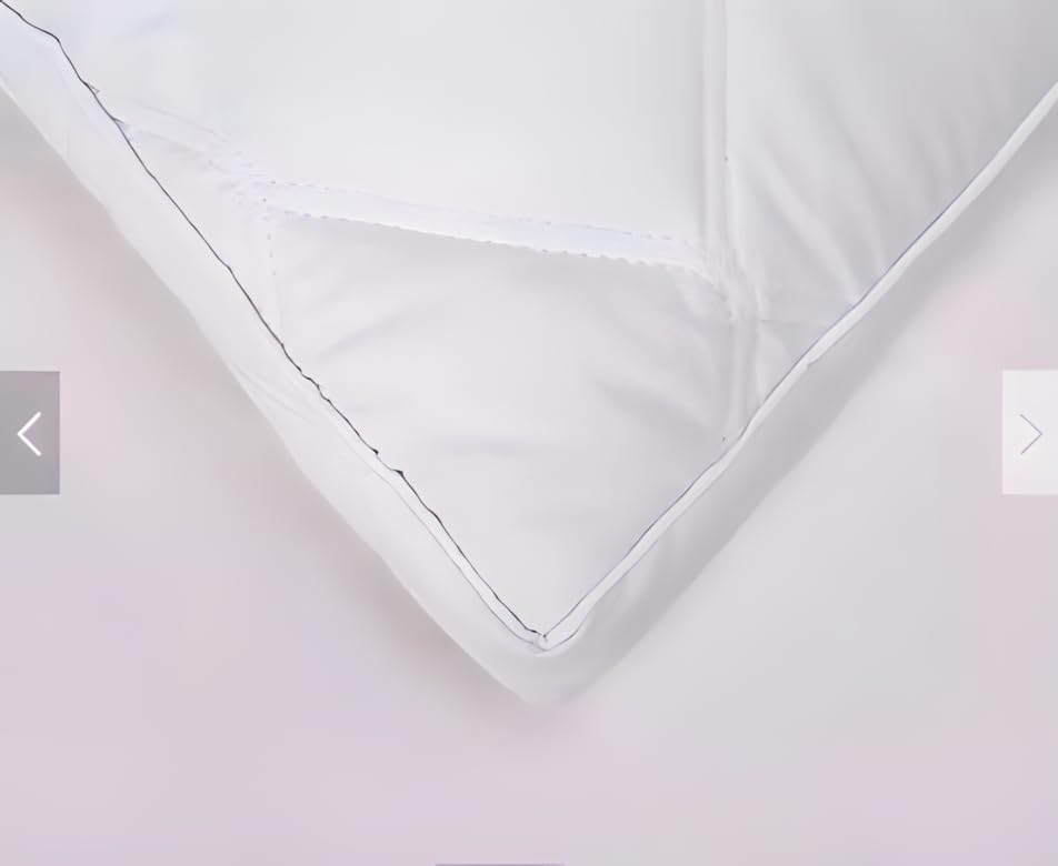 Miniatura 4 de Almohada transpirable de 1 cama para dormir, almohada de dormir con relleno de microfibra y funda de algodón suave, almohada para dormir boca atrás