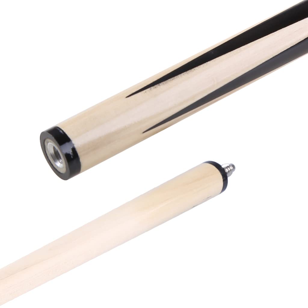 Queue De Billard 120 Cm Adulte, Lot de 2 queues de Billard 120 cm à Assembler avec Pointe de 12 mm pour Enfant et Adulte Idéal pour Les Espaces Restreints Et Les Jeunes - 120 cm/47in