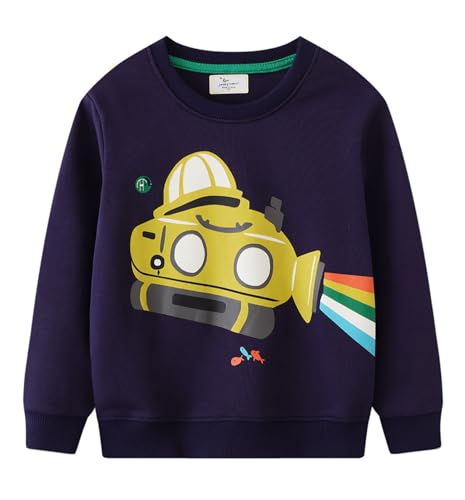 Boys Sweatshirts Casual Sweatshirts Cotton Sweatshirts Long Sleeve T-shirts Crew Neck Cartoon Tops for Boys-722