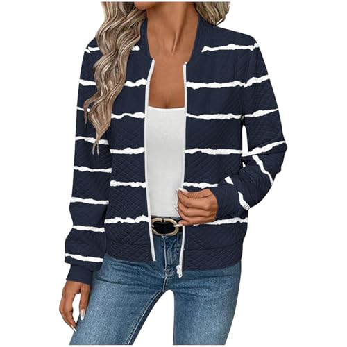 Blousons motif rayé femme pour ne plus choisir entre style et froid