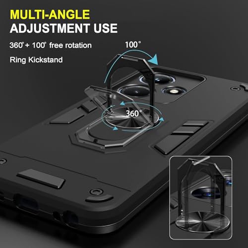 Image of NDCOM for Realme C55 Back Cover | Realme Narzo N55 Back Cover | Premium Realme C55 Cover | Ring Holder Case