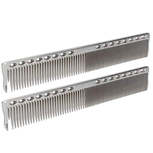 Peine para Corte de Cabello 2 Piezas Acero Inoxidable miniatura 1