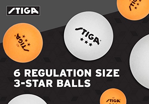Stiga Performance 2 And 4-Player Ping Pong Paddle Set - Includes Performance Level Table Tennis Rackets And 3-Star Ittf Approved Balls #TOP4