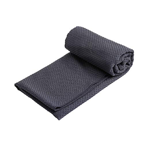 Quick Dry Non Slip Dot Grip Bikram Pilates Towel, Yoga Mat Towels With Mesh Carrying Bag, Extra Long (183 x 63 cm)