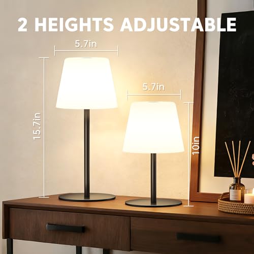 Image of IP65 Shower Lamp Waterproof,Cordless Rechargeable Table Lamp Indoor Outdoor