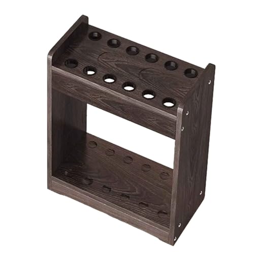 LYXXJRYBHD Soporte Para Tacos de Billar, Pie de Soporte para 10/12 Tacos, Almacenaje Organizado de Accesorios de Billar, Ideal para Sala de Juegos o Salón(18.8x9.4x23.6in/48x24x60cm)