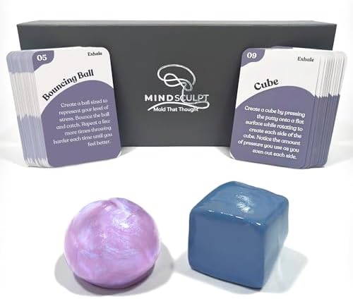 MindSculpt Fidget Putty Set | for Focus & Stress Relief | 52 Guid...