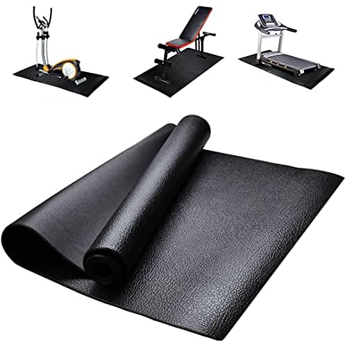 Treadmill Mat Floor Protector, Fitness Equipment and Exercise Mat, Non-slip Shock Resistant Floor Protector Mat for Treadmills, Cycles, Rowers, Cross Trainers and Other Gym Equipment, 180x80cm