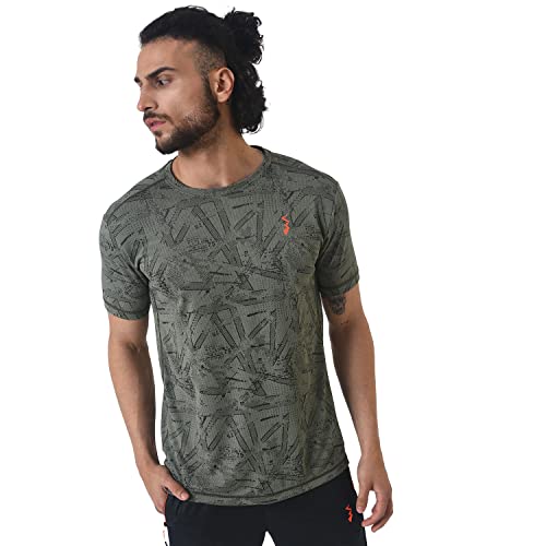 Image of Campus Sutra Men Polyester Regular Fit T-Shirt