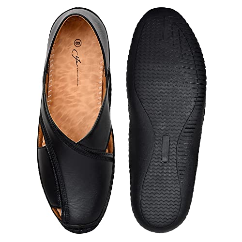 Karaddi-5079-Mens-Loafer-Stylish-Ethnic-Peshawari-Nagra-Mojadi-Sherwani-Sandals-Wedding-Latest-Kolhapuri-Brown-Tan-Black-Shoes-for-Men