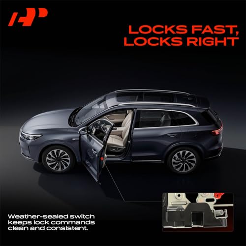 Image of A-Premium Front Right Passenger Side Door Lock Actuator Compatible with Hyundai Tiburon 2003-2008, Intergrated Latch Assembly