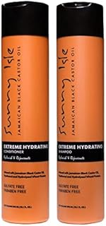 Sunny Isle Jamaican Black Castor Oil Extreme Hydrating & Detangling Shampoo & Conditioner 10.1oz Bundle | Hair Growth | Paraben & Sulfate Free | Color-safe | Detangling & Volumizing
