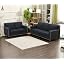 A-black Linen Loveseat&sofa