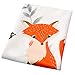Baby Monthly Milestone Blanket Woodland Animals Personalized Photography Props Backdrop Blankets for Infant Newborn Swaddling Boy Girl…