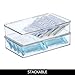 iDesign Kitchen Binz BPA-Free Plastic Stackable Organizer Box with Lid - 7.26