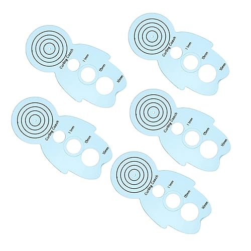 OSALADI Professional Quilling Shapes Border Quilling Slotted Tool Multiple Colors