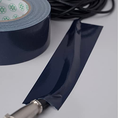 Image of Reniteco Navy Blue Duct Tape- 2 inches x 45 Yards,Waterproof & All-Weather, No Residue, UV Resistant, Heavy Duty for Car, Home & Outdoor Repairs, 3 Rolls